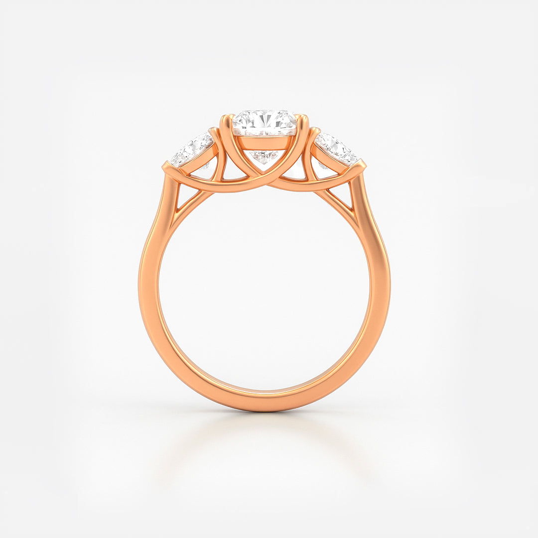 The Alexandra Ring - Pear Lab Grown Diamond Trilogy
