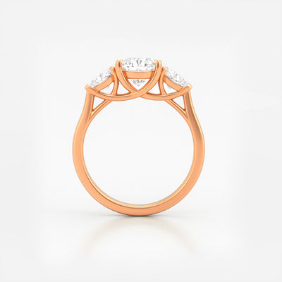 The Alexandra Ring - Pear Lab Grown Diamond Trilogy