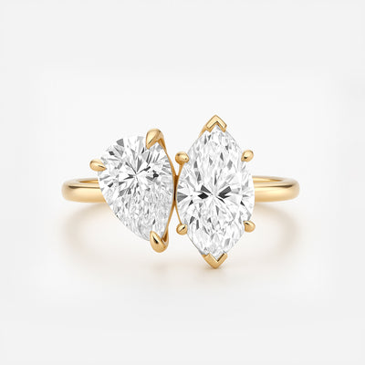 Two Stone Engagement Ring  | Toi et Moi style