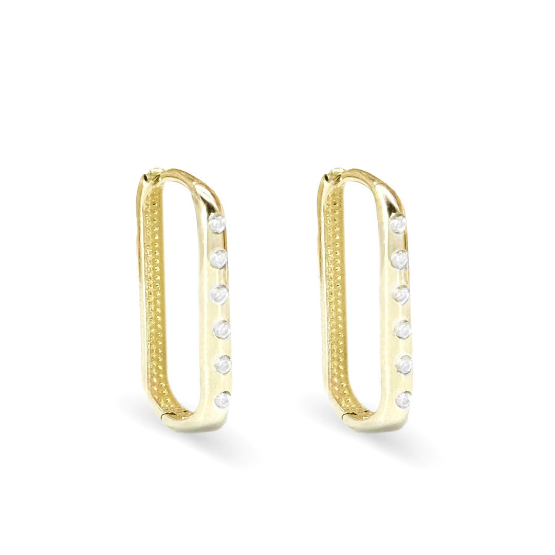 9K Gold Hoop Earrings