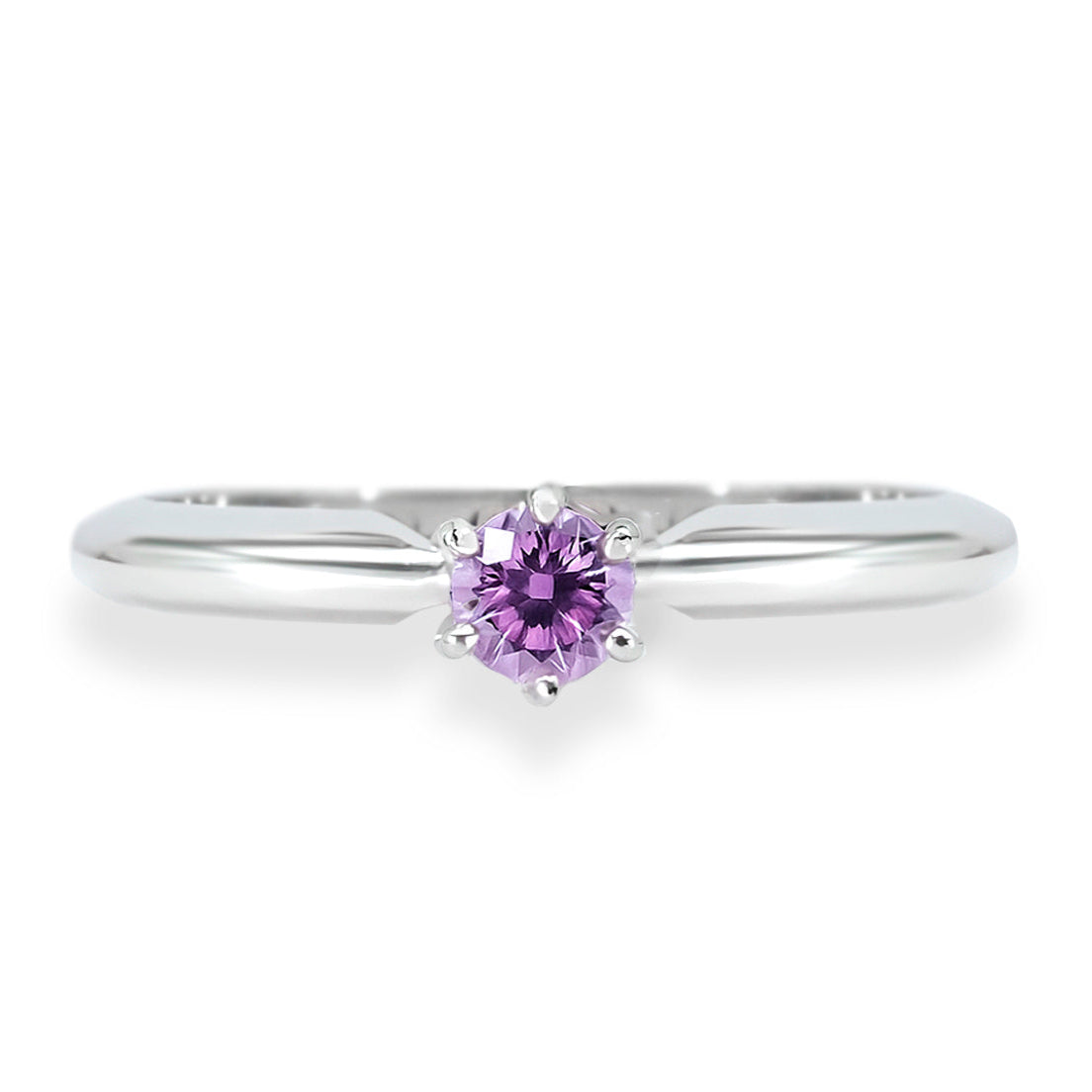 Platinum Pink Sapphire Ring