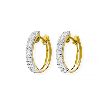 Yellow Gold Diamond Earrings