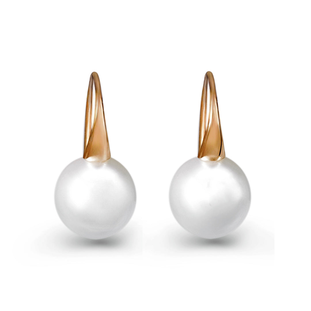 Autore Pearls 18K Rose Gold South Sea Pearl Earrings - 10mm