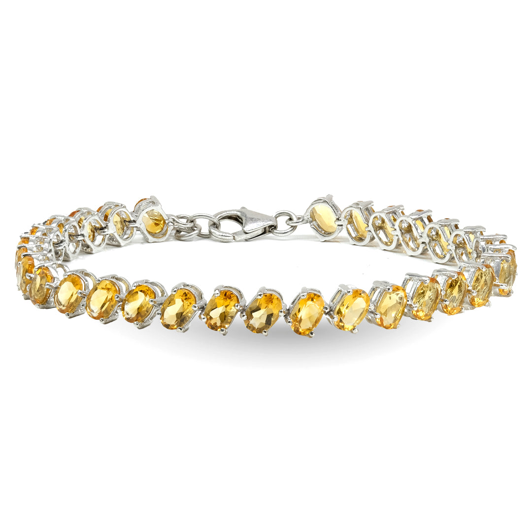 Sterling Silver Citrine Bracelet