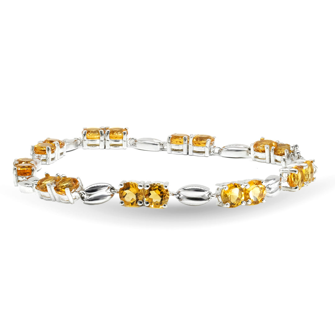 Sterling Silver Citrine Bracelet