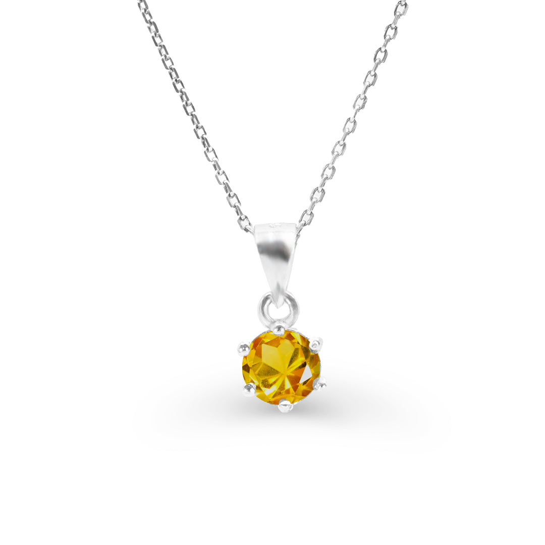 Sterling Silver Citrine Pendant