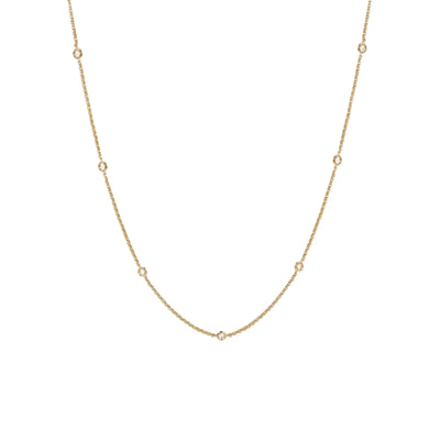 Lab-Grown Diamond Set Necklace 14k Gold Chain | Pre-Order