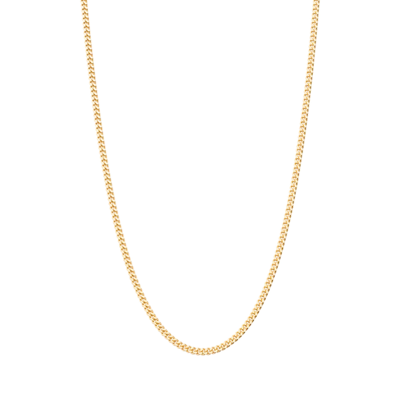 9K Gold Cable Trace Chain