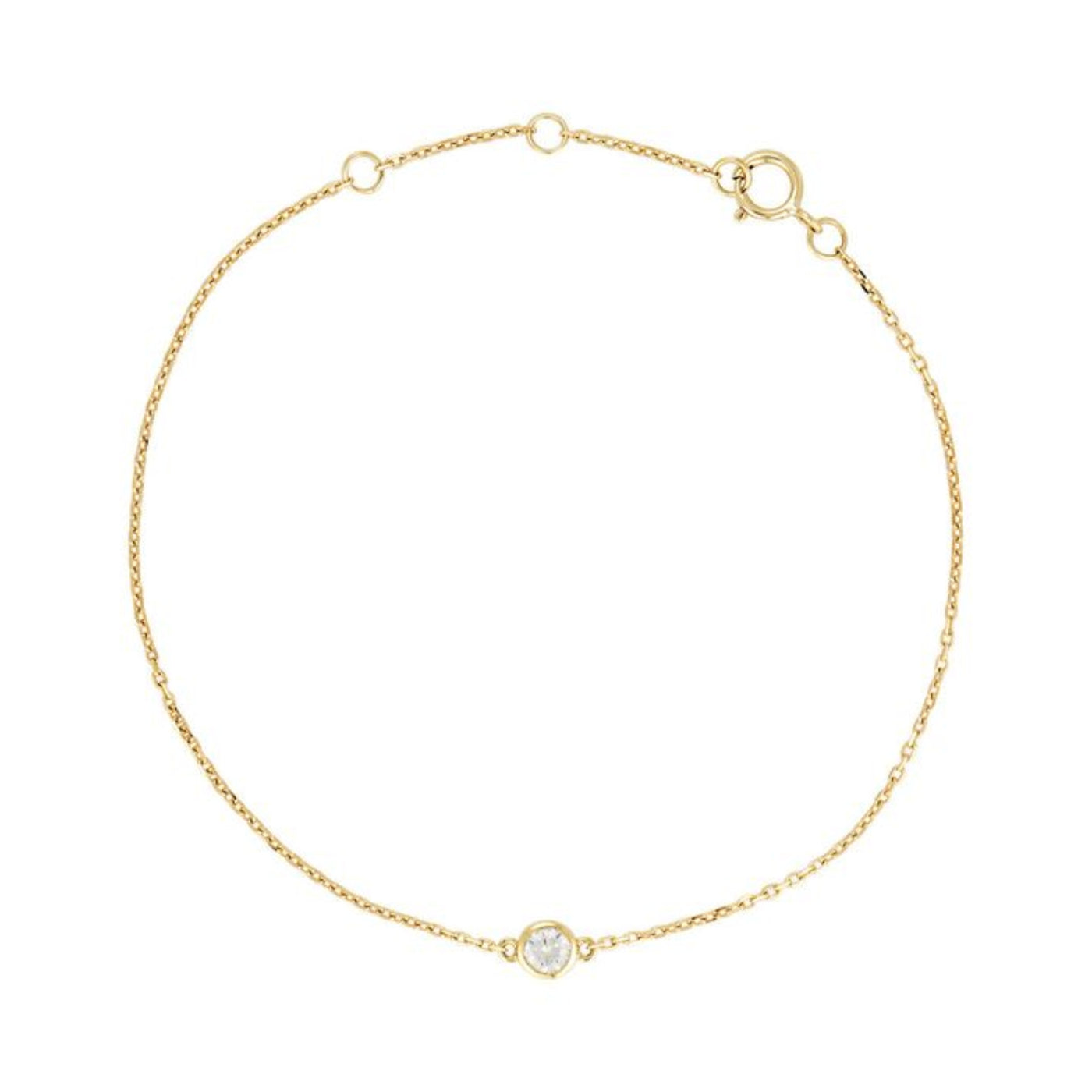 Floating Diamond Bracelet 9K Gold