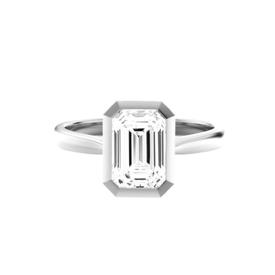 The Anna Ring – Bezel-Set Diamond Engagement Ring