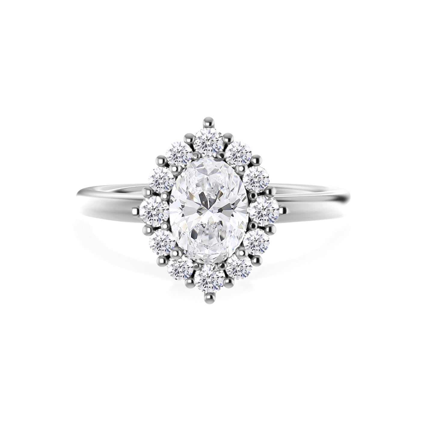 Lab Grown Diamond Halo Engagement Ring - Mia