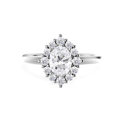 Lab Grown Diamond Halo Engagement Ring - Mia