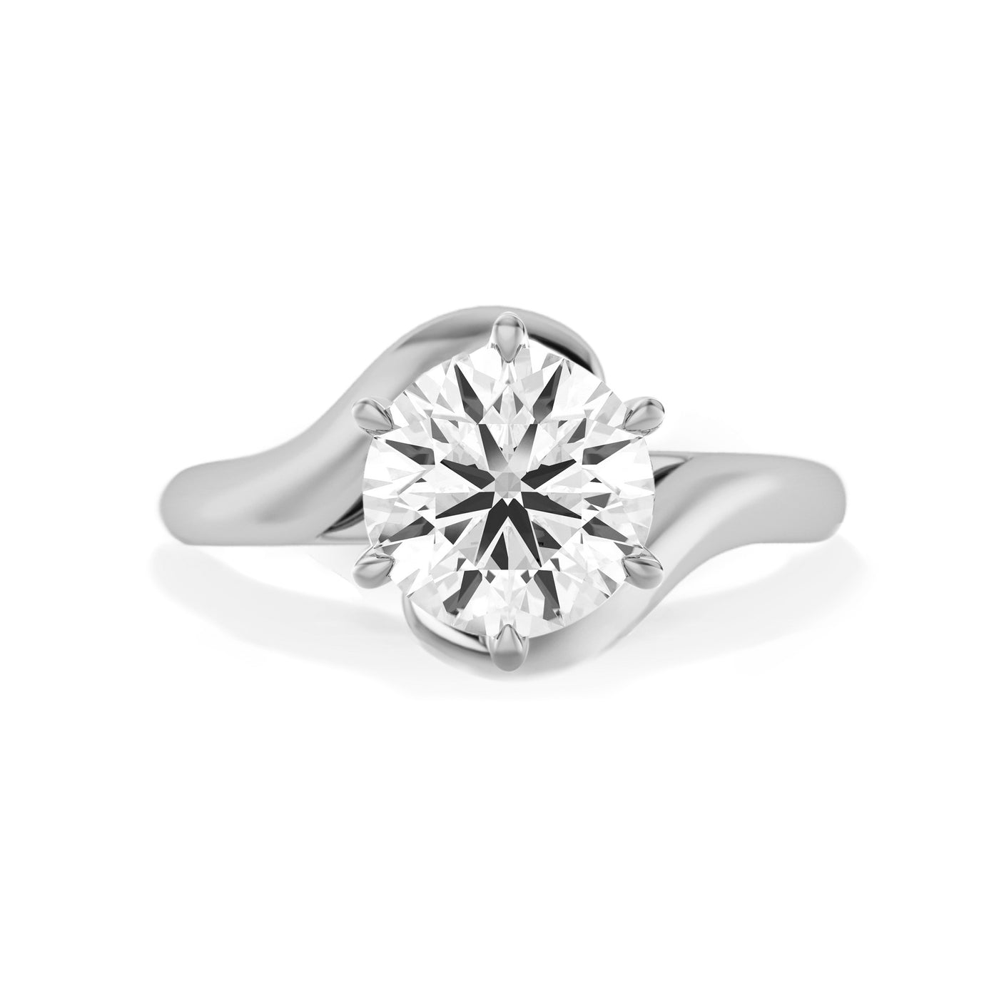 The Chloe Ring - Lab Grown Diamond Wave Engagement Ring