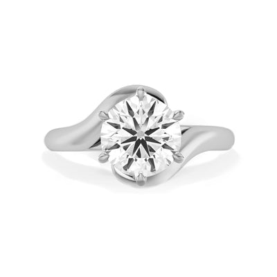 The Chloe Ring - Lab Grown Diamond Wave Engagement Ring