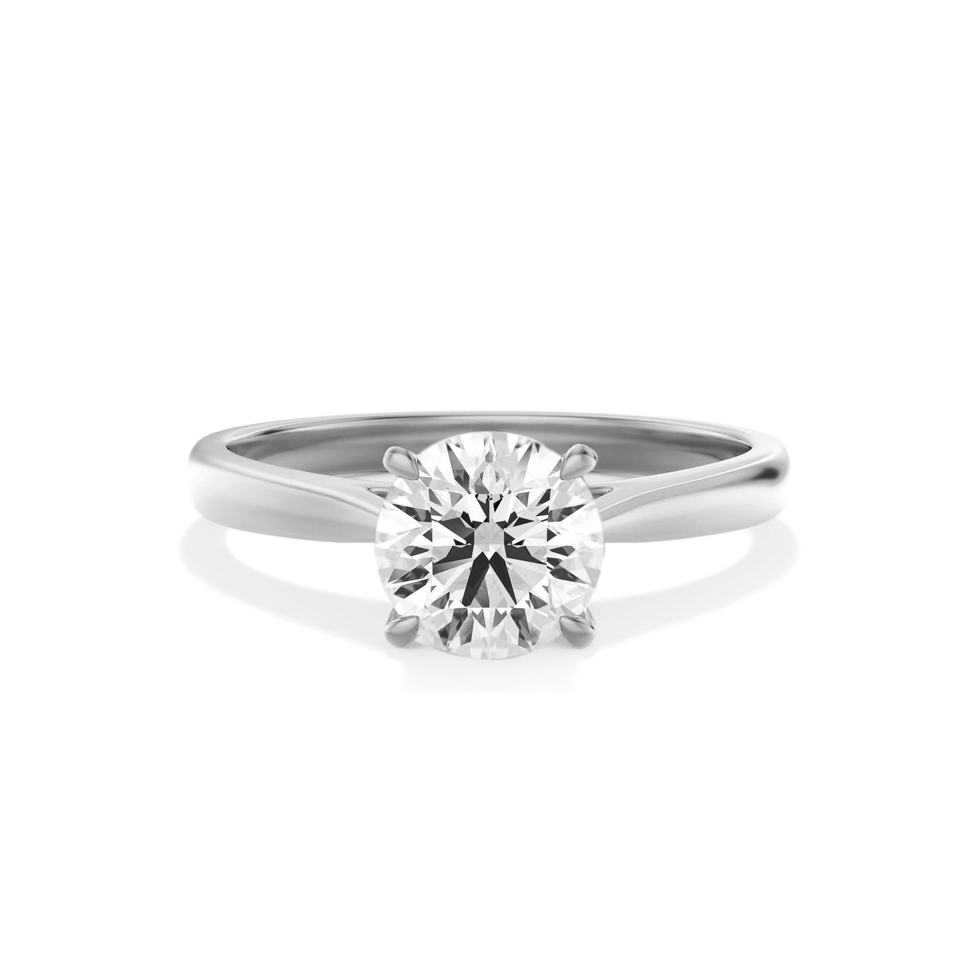 Round Cut Lab Grown Diamond Engagement Ring - Vicenza