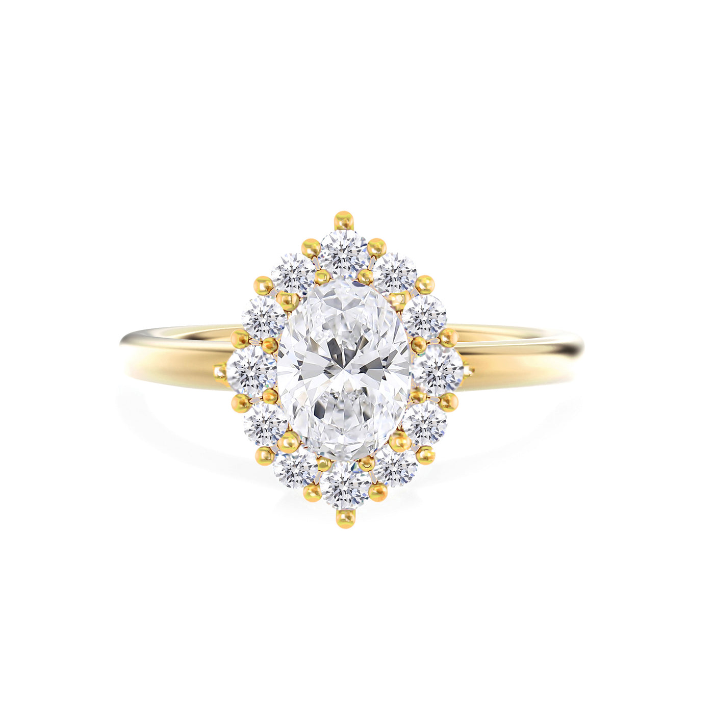 Lab Grown Diamond Halo Engagement Ring - Mia
