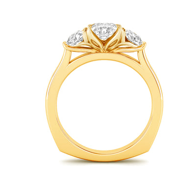 The Angelina Ring - Oval Lab Grown Diamond Trilogy