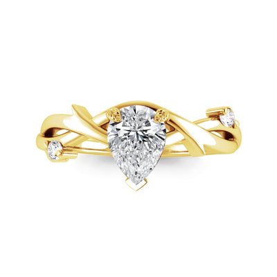 Pear Lab Grown Diamond Engagement Ring - Emily