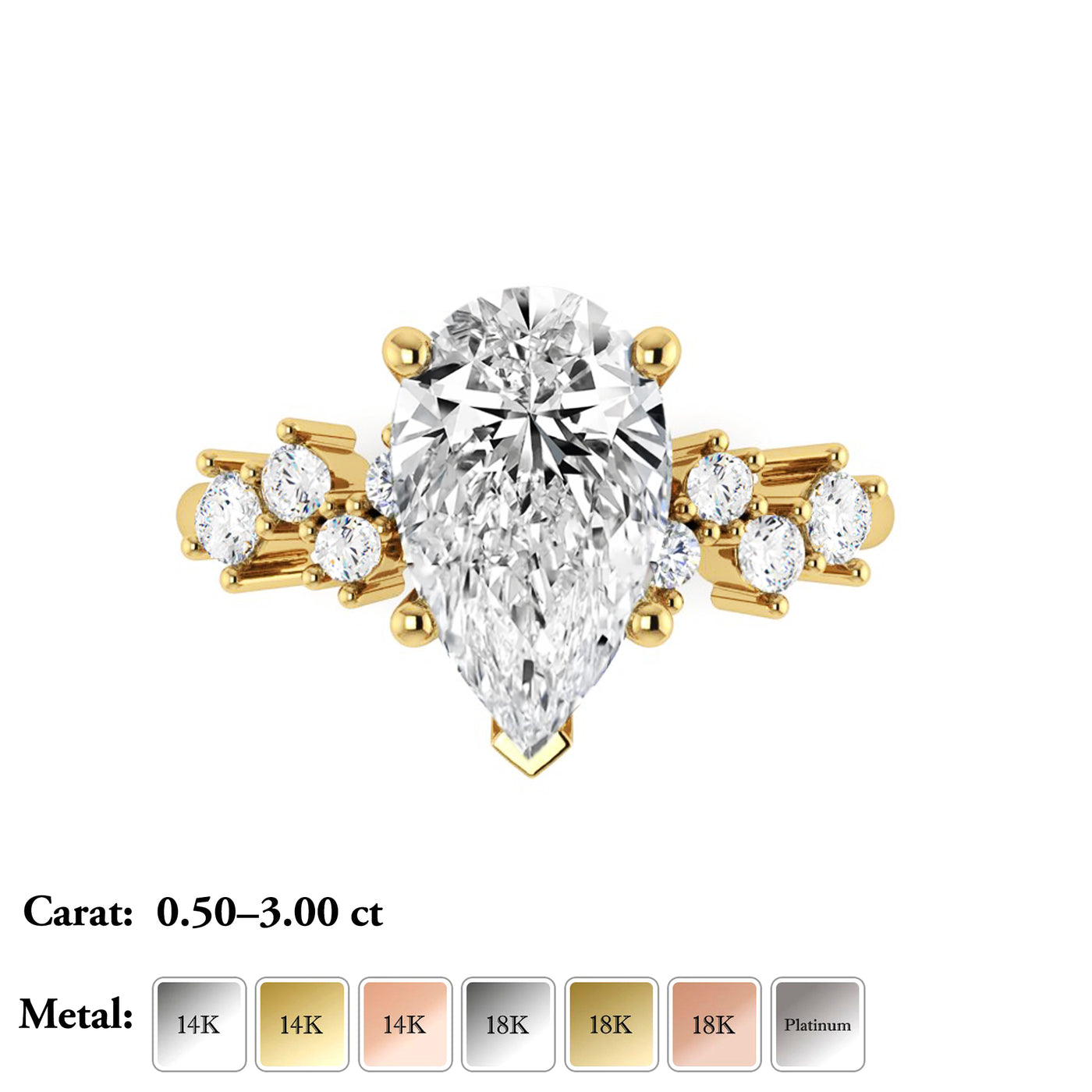 Lab Grown Diamond Engagement Ring - Lillian