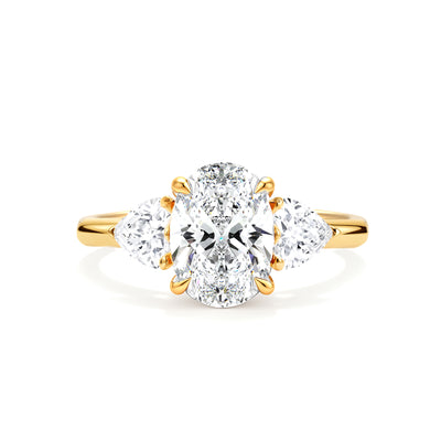 The Angelina Ring - Oval Lab Grown Diamond Trilogy