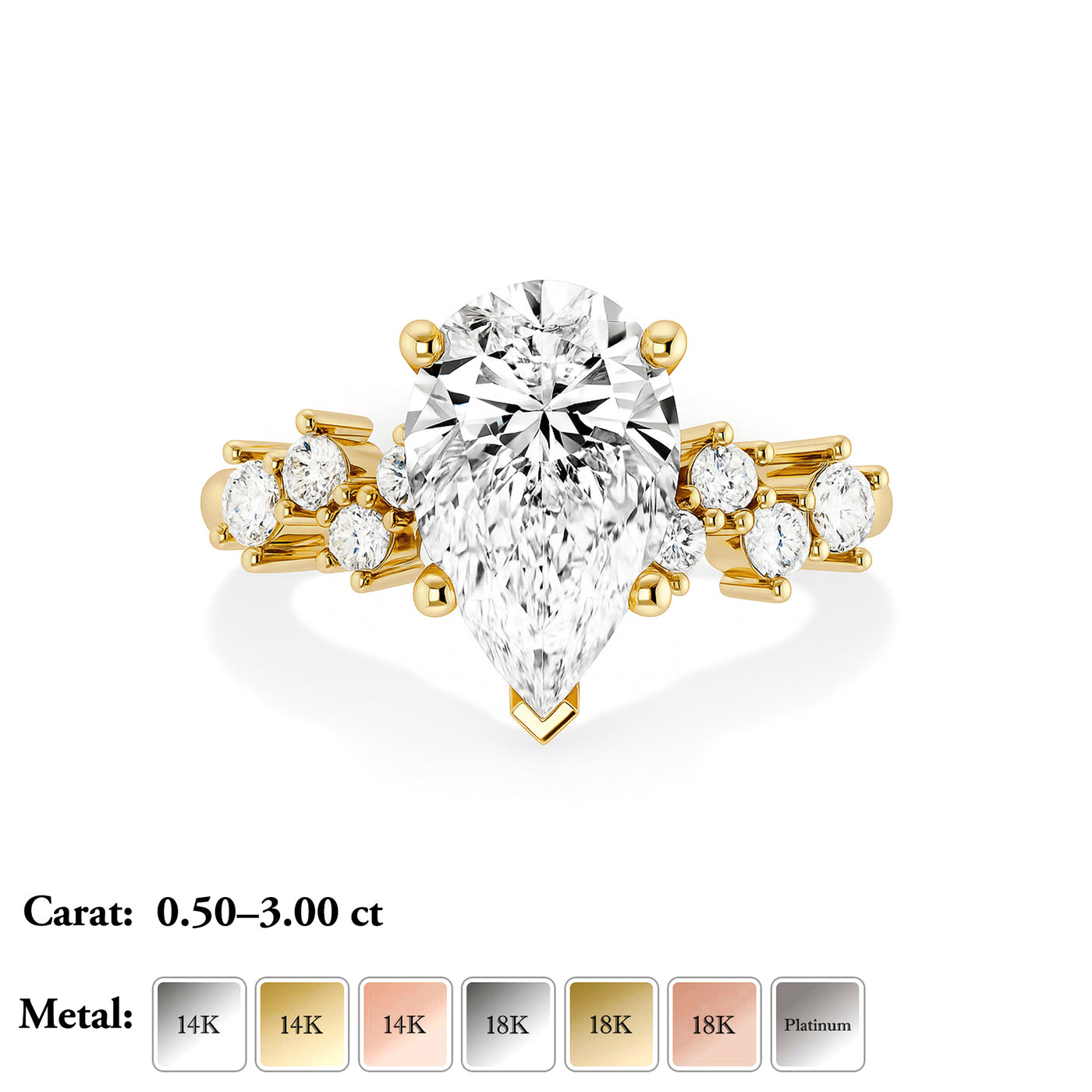 Lab Grown Diamond Engagement Ring - Lillian