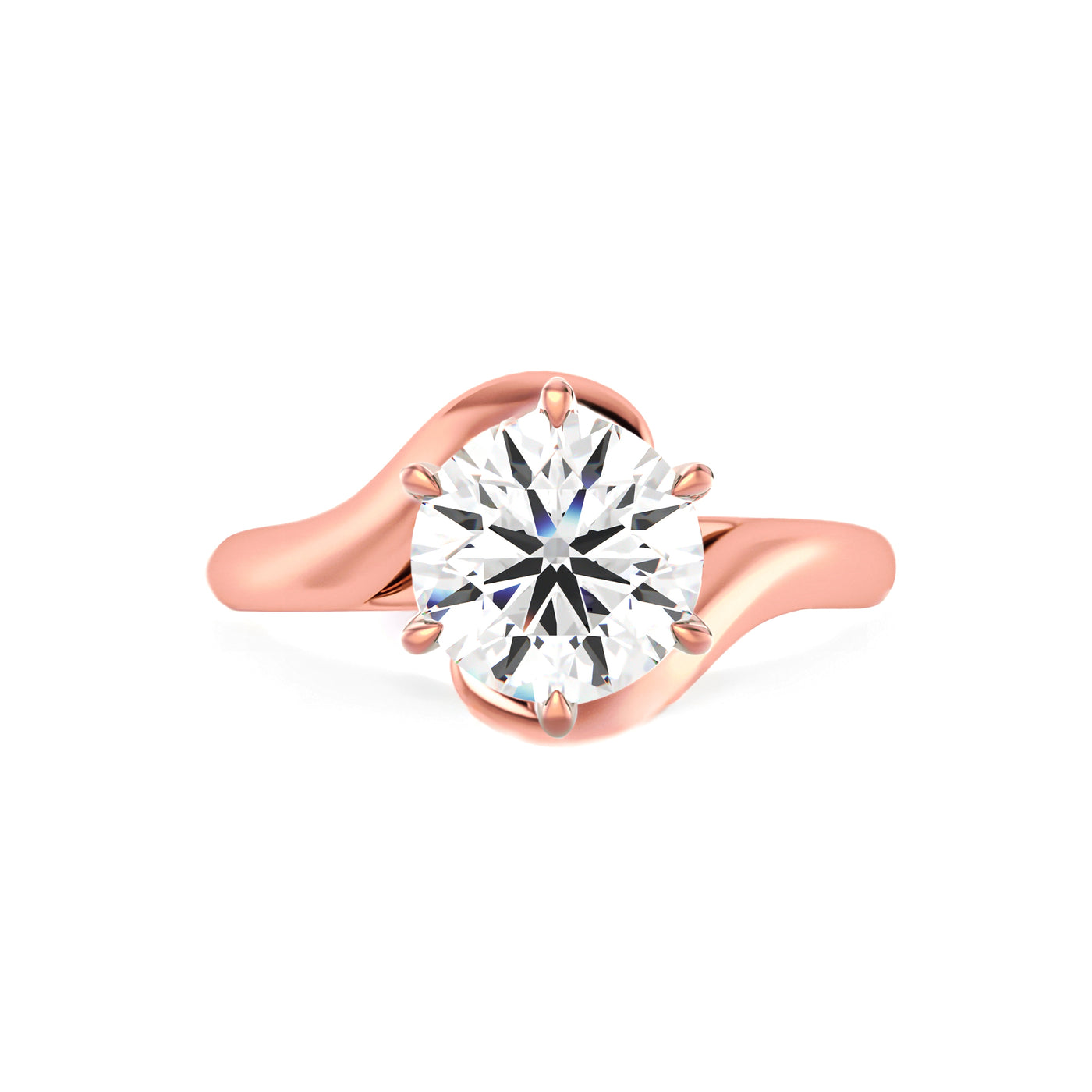 The Chloe Ring - Lab Grown Diamond Wave Engagement Ring