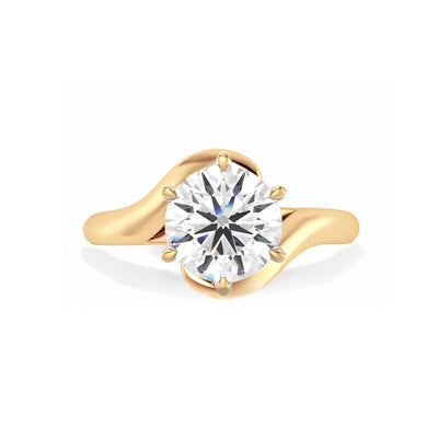 The Chloe Ring - Lab Grown Diamond Wave Engagement Ring