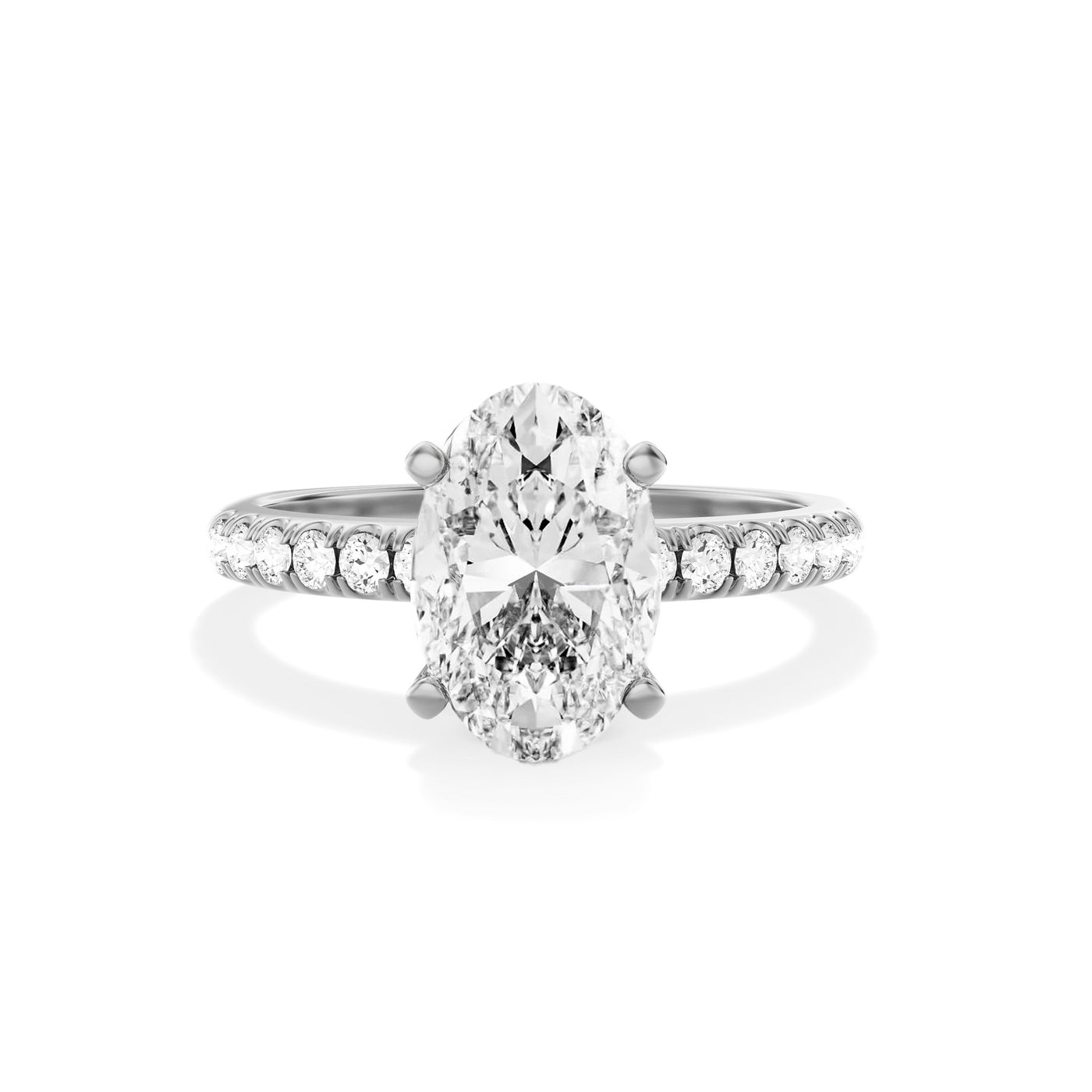 Oval Lab Grown Diamond Engagement Ring - Florence