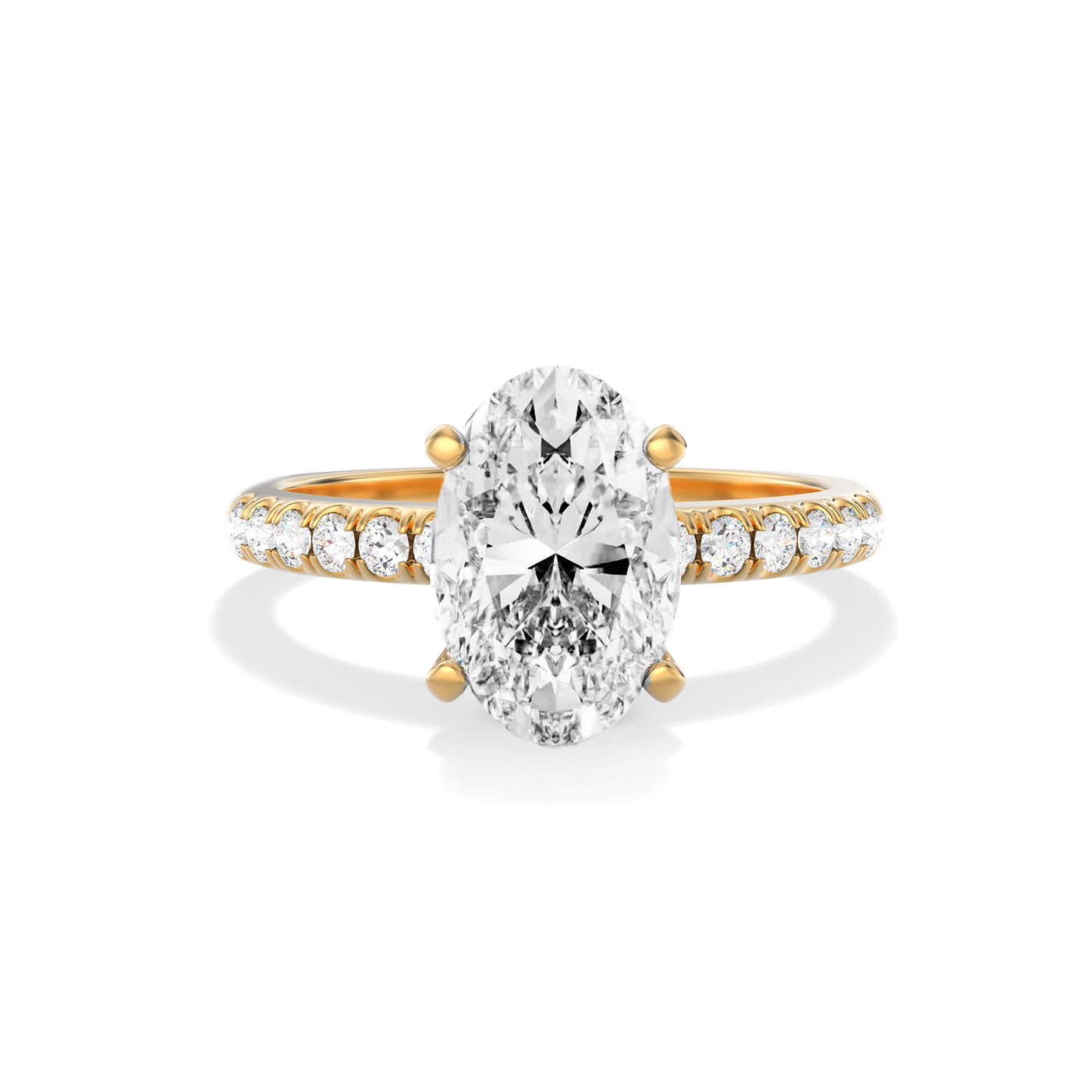 Oval Lab Grown Diamond Engagement Ring - Florence
