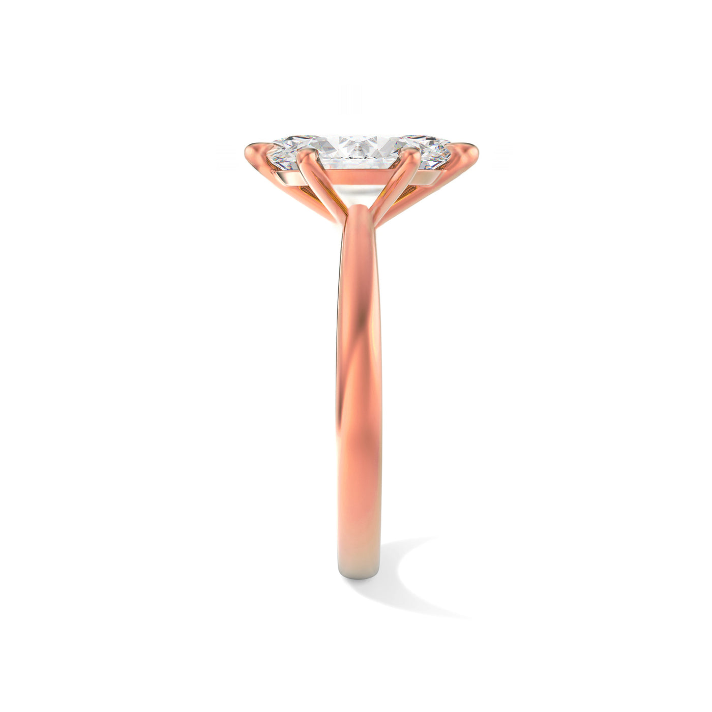 The Aria Ring - 6-Claw Marquise Solitaire - Lab Grown Diamond