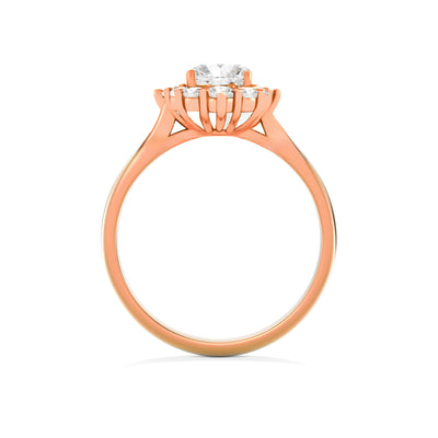 Lab Grown Diamond Halo Engagement Ring - Mia