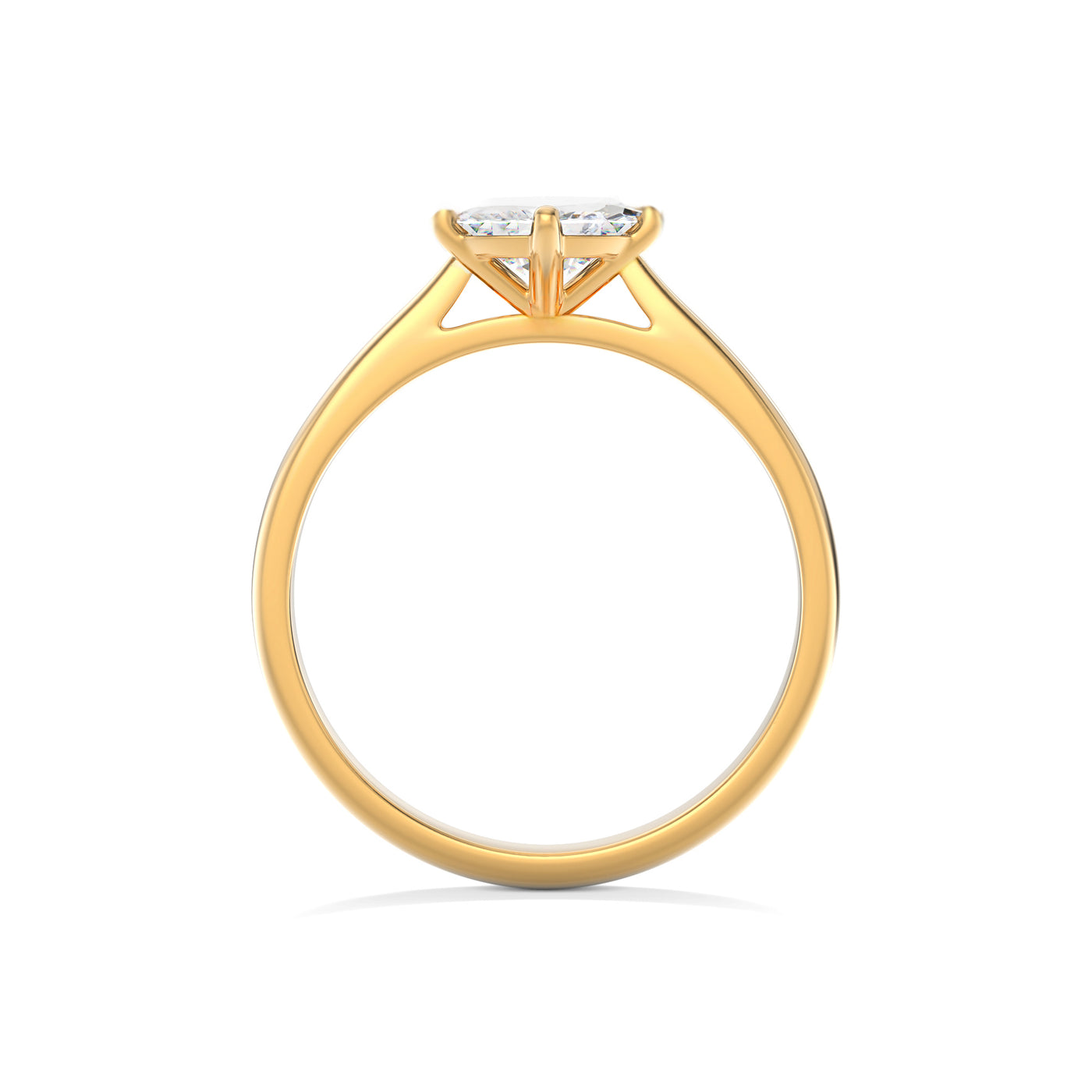 The Elena Ring - Cathedral Set Marquise Solitaire - Lab Grown Diamond