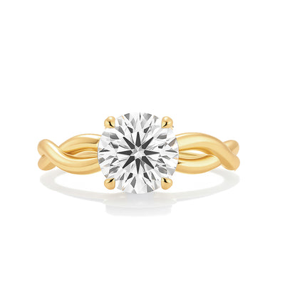 The Mila Ring - Round Twist Lab Grown Diamond