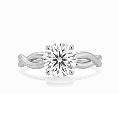 The Mila Ring - Round Twist Lab Grown Diamond