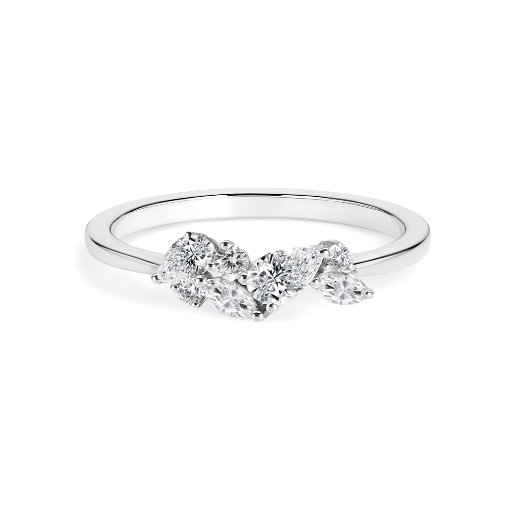 14K White Gold Lab Grown Diamond Ring