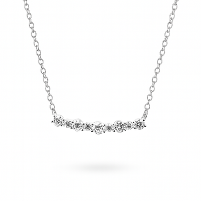 14K White Gold Lab Grown Diamond Necklace