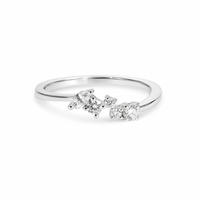 14K White Gold Lab Grown Diamond Ring