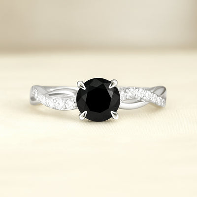 Platinum Sapphire & Diamond Ring