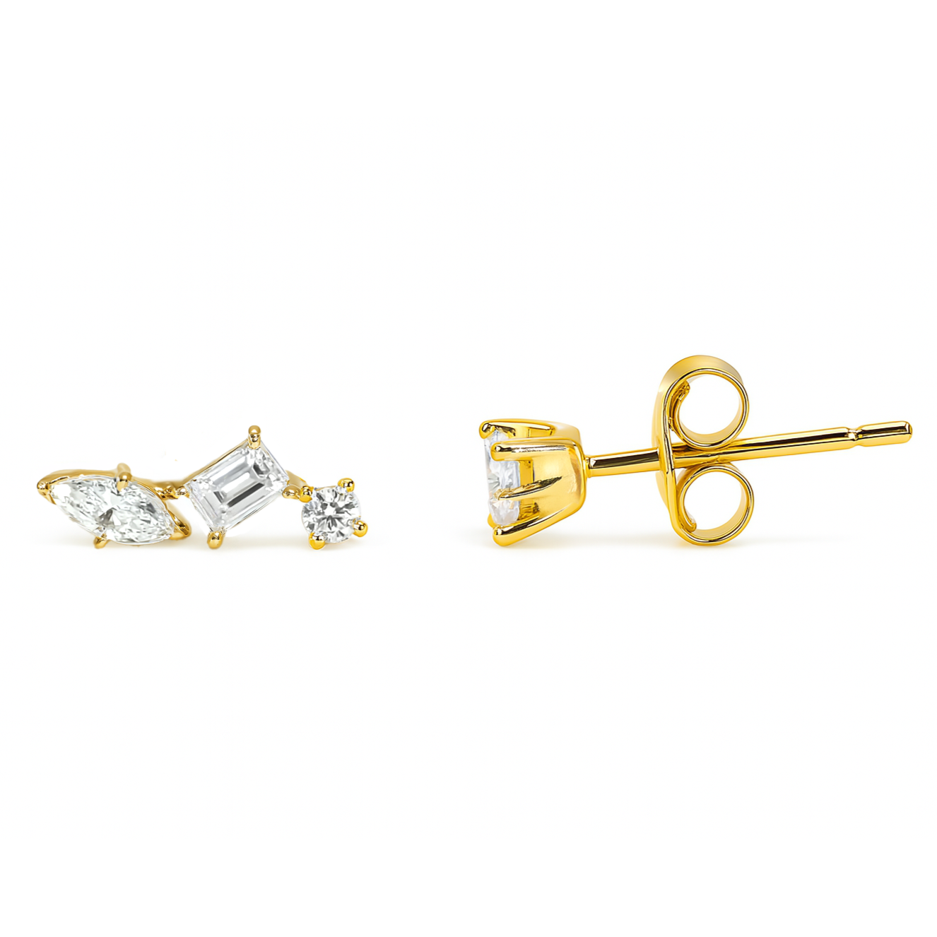 9K Yellow Gold 0.36ct Lab Grown Diamond Earrings