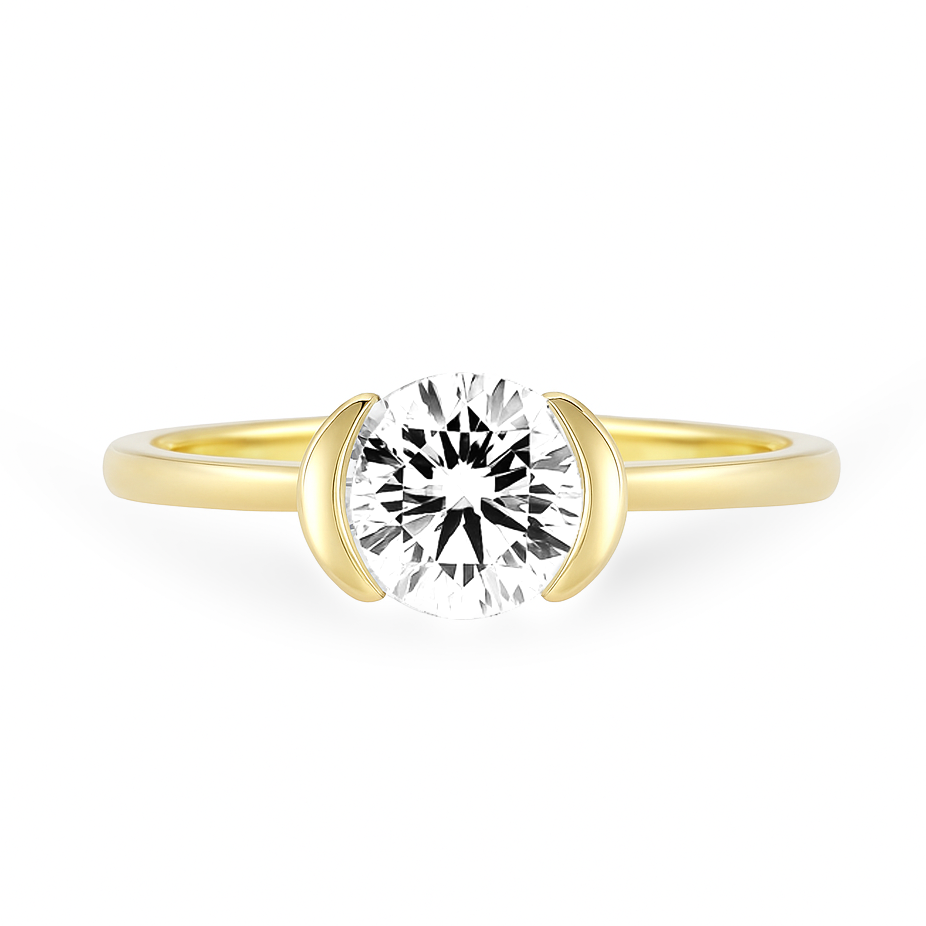 Lab Grown Diamond Ring in Yellow Gold