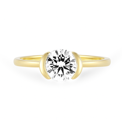 Lab Grown Diamond Ring in Yellow Gold