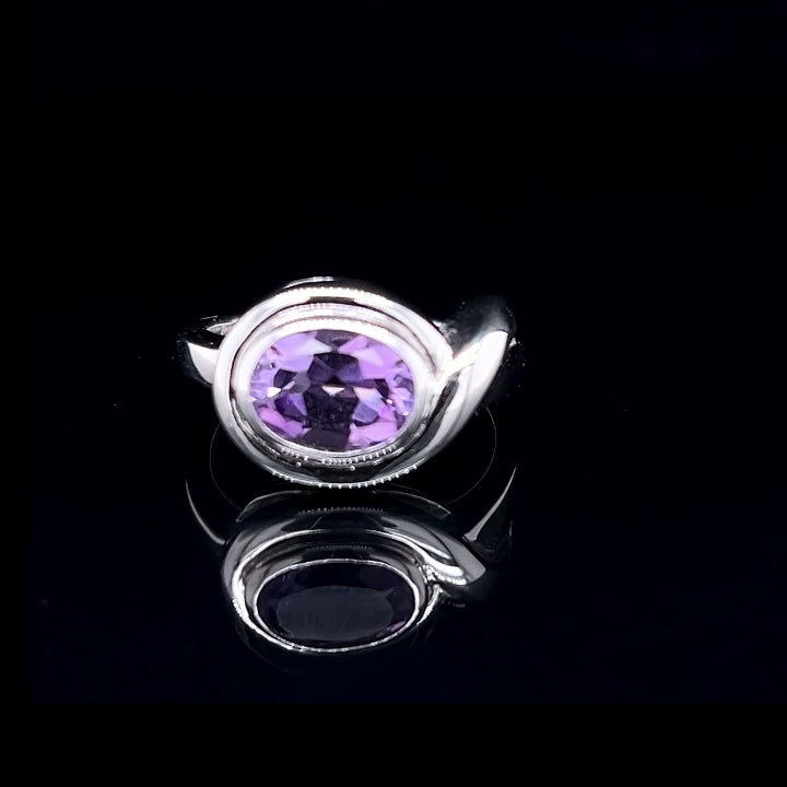 Sterling Silver Amethyst Ring