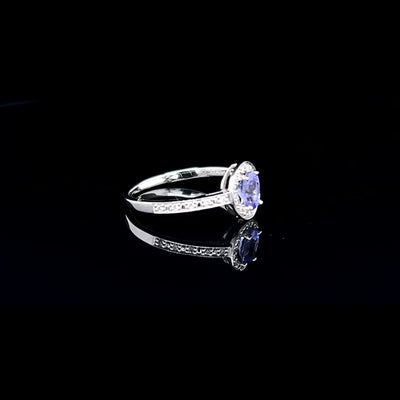 9k White Gold Tanzanite Ring