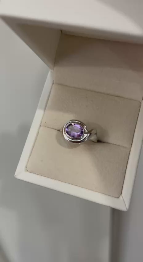 Sterling Silver Amethyst Ring