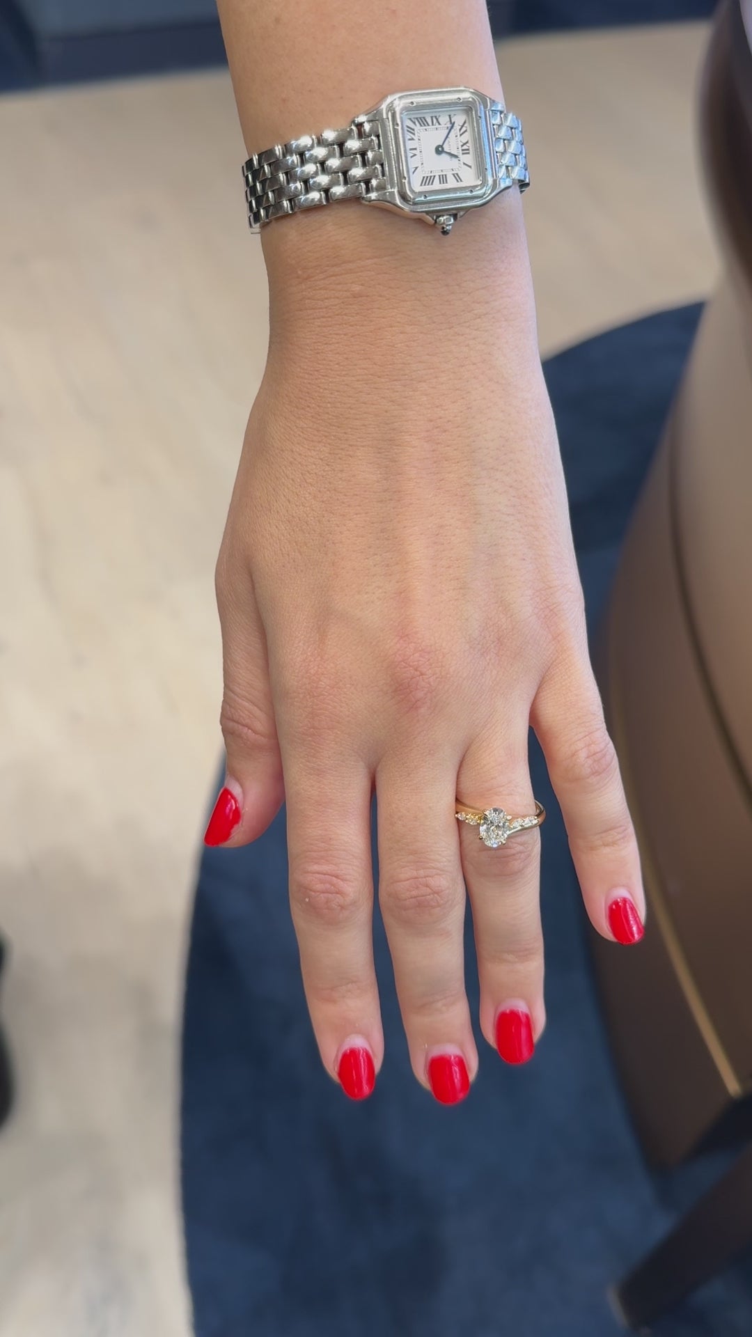 The Melanie Ring - Lab Grown Diamond with Marquise Accents