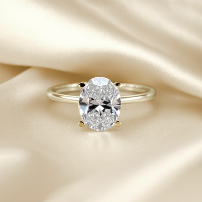 The Venice Ring - Low Set Round Solitaire