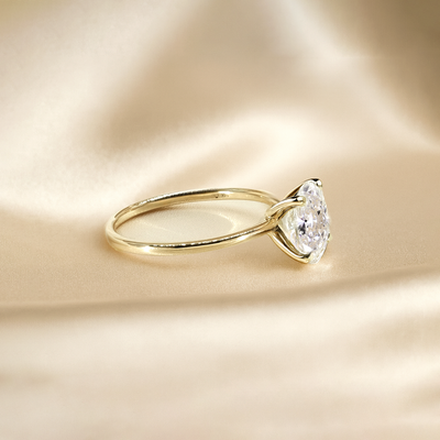 The Venice Ring - Low Set Round Solitaire