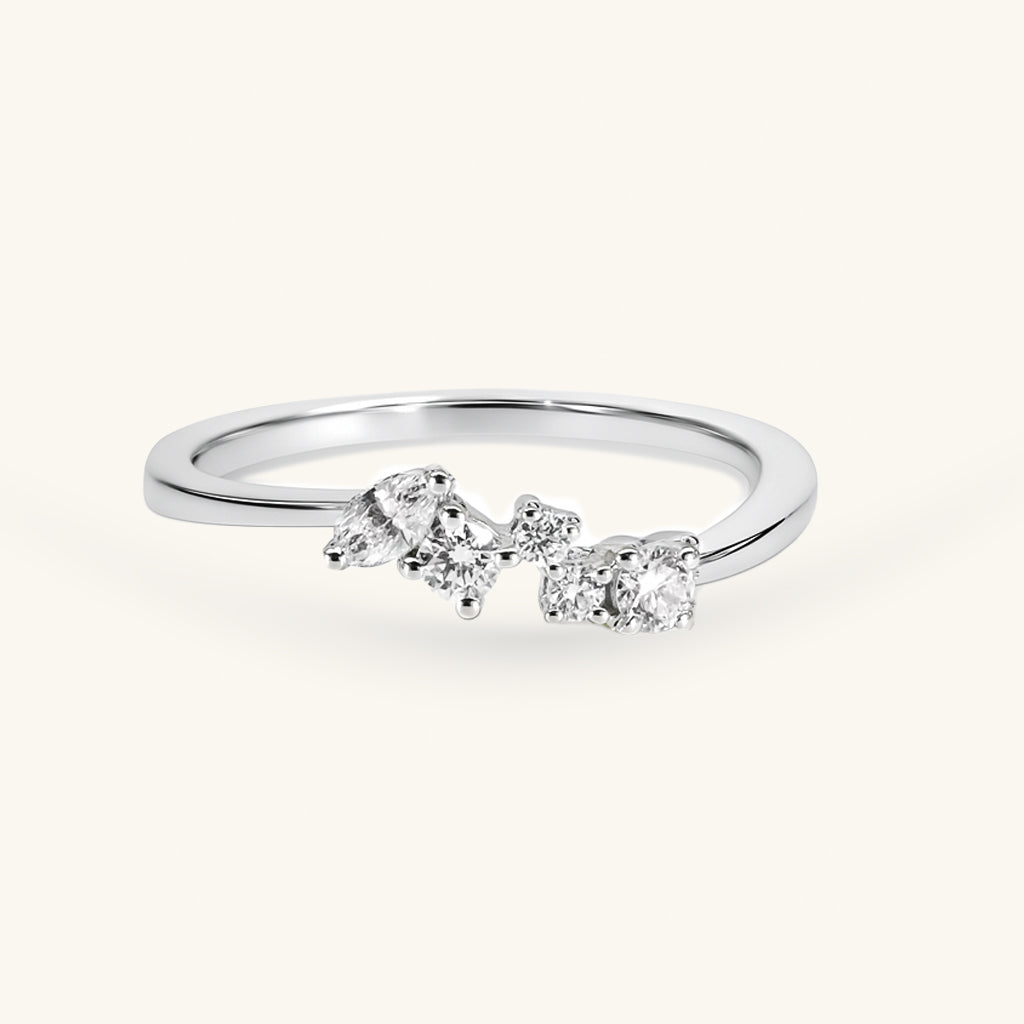 14K White Gold Lab Grown Diamond Ring