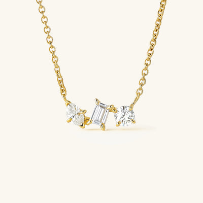 9K Yellow Gold 0.23ct Lab Grown Diamond Necklace