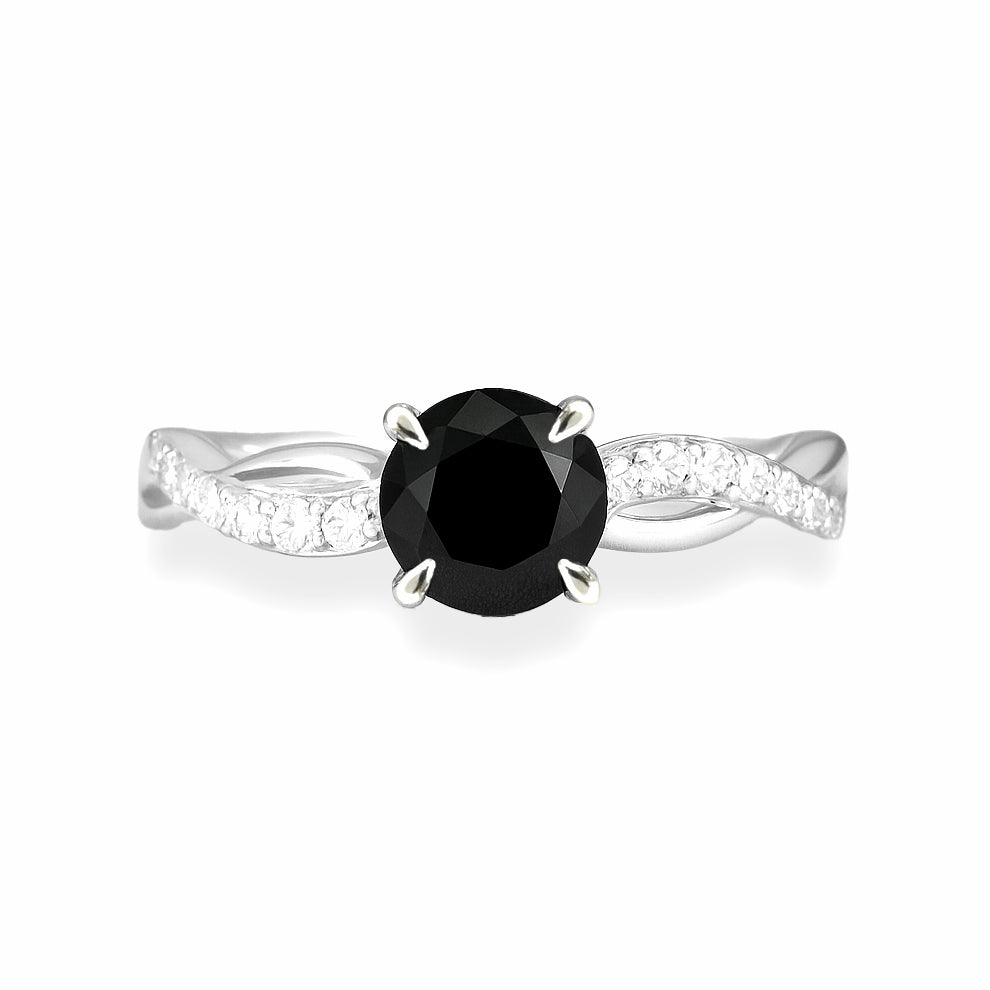 Platinum Sapphire & Diamond Ring